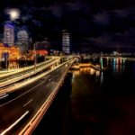 Brisbane river and city