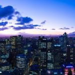 Melboune Skyline NYE evening